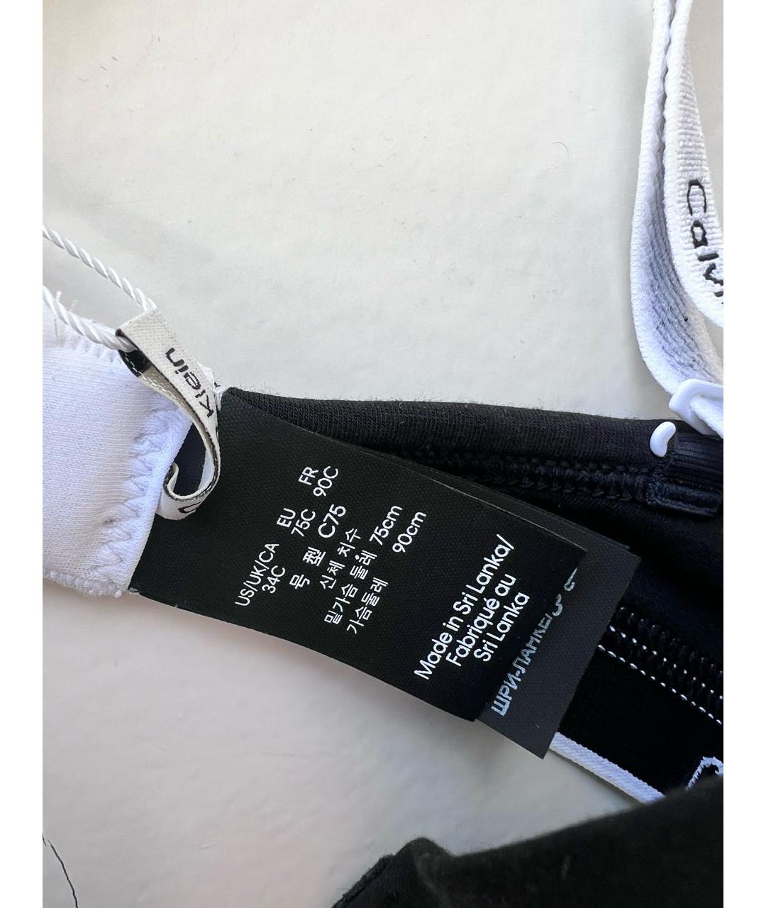 CALVIN KLEIN Черный бюстгалтеры, фото 2
