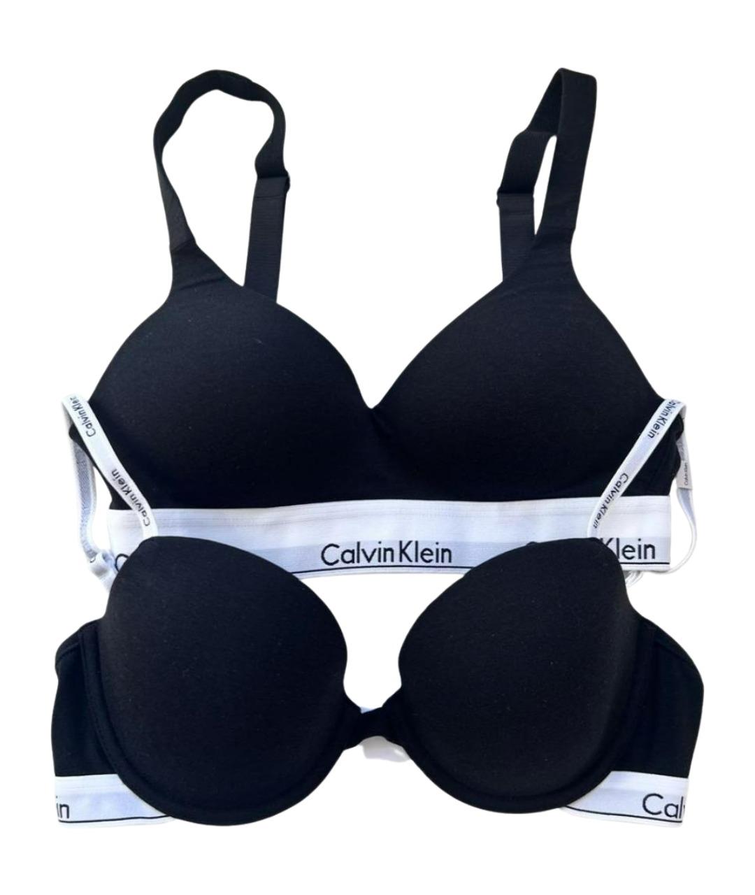 CALVIN KLEIN Черный бюстгалтеры, фото 1