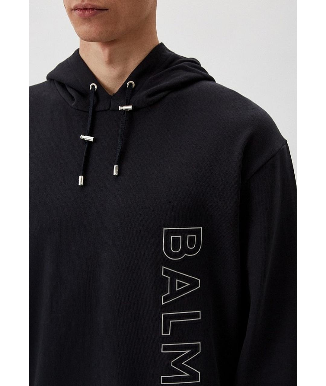 BALMAIN Черный хлопковый спортивный костюм, фото 5
