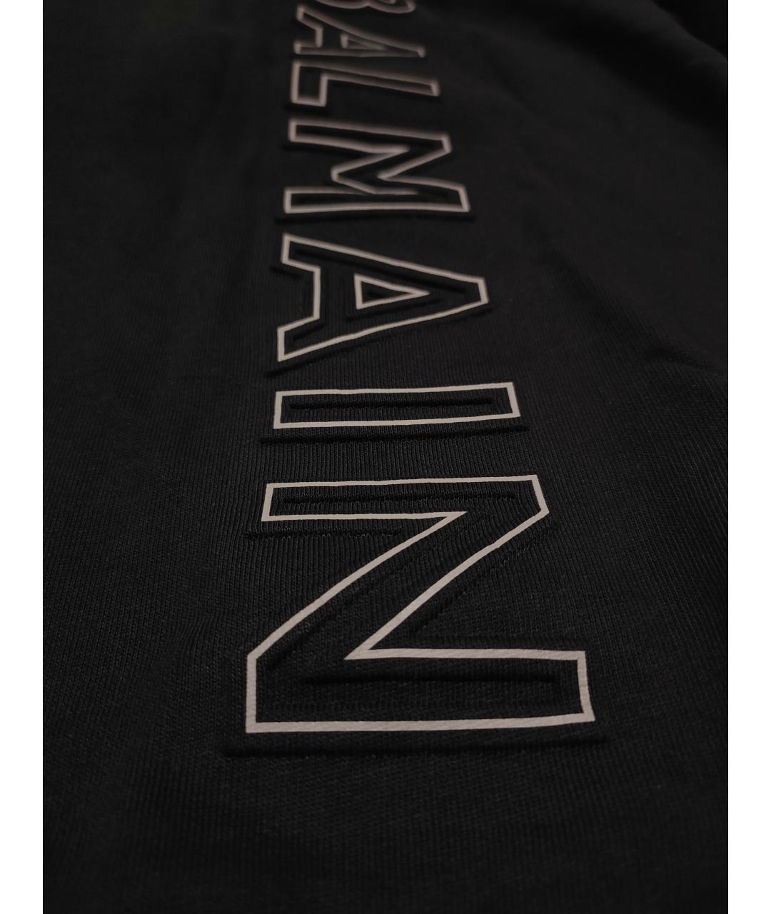 BALMAIN Черный хлопковый спортивный костюм, фото 6