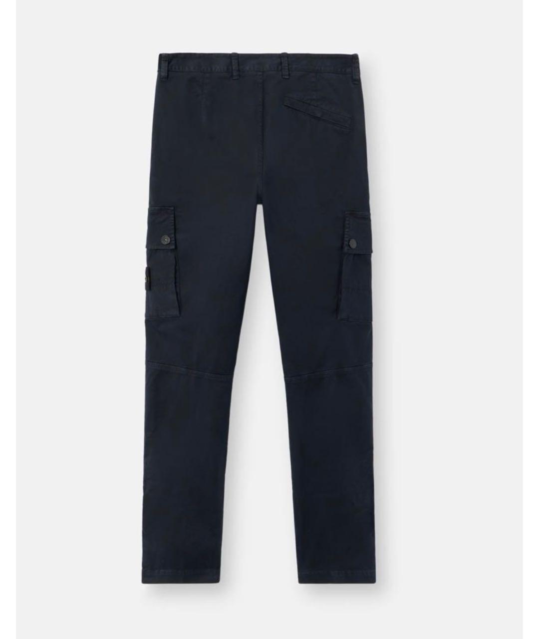 STONE ISLAND Темно-синие хлопковые джинсы, фото 2