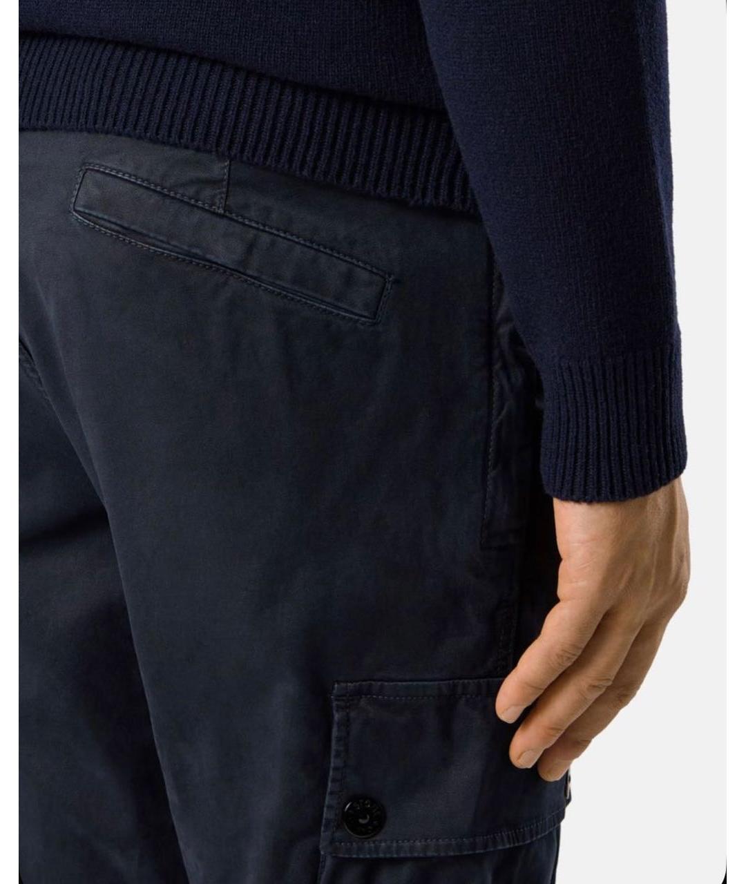 STONE ISLAND Темно-синие хлопковые джинсы, фото 7