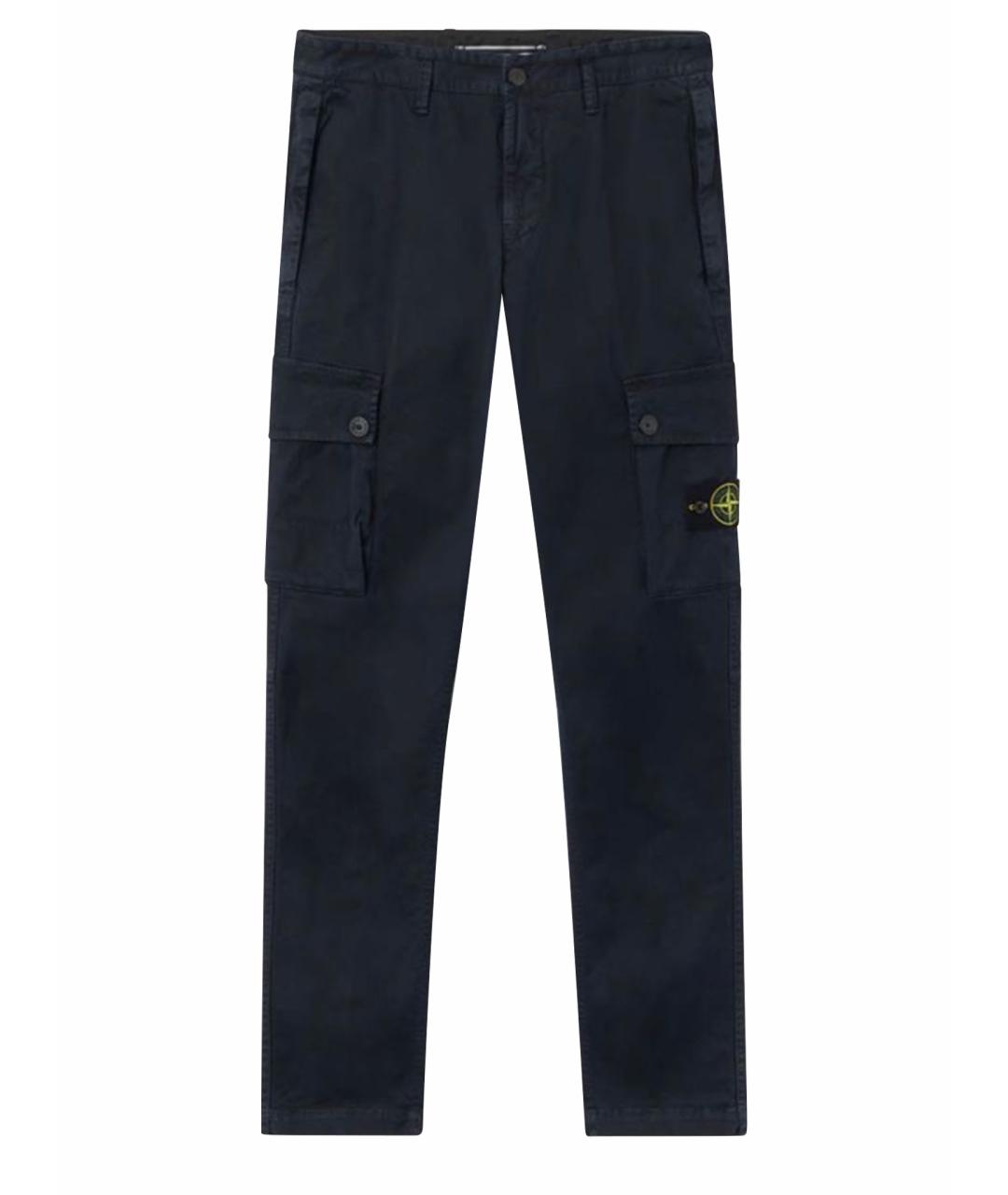 STONE ISLAND Темно-синие хлопковые джинсы, фото 1