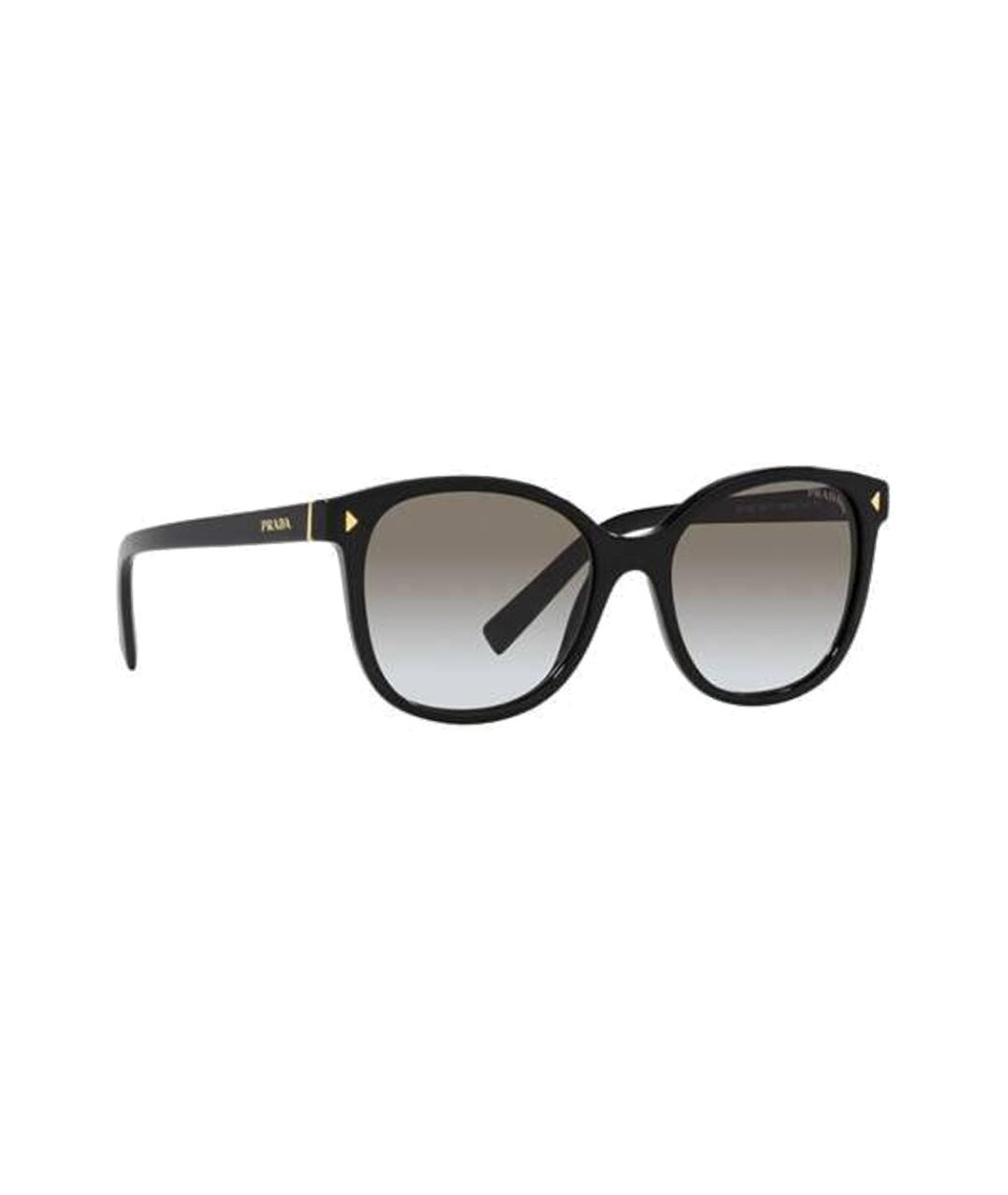 PRADA Черные пластиковые солнцезащитные очки, фото 4