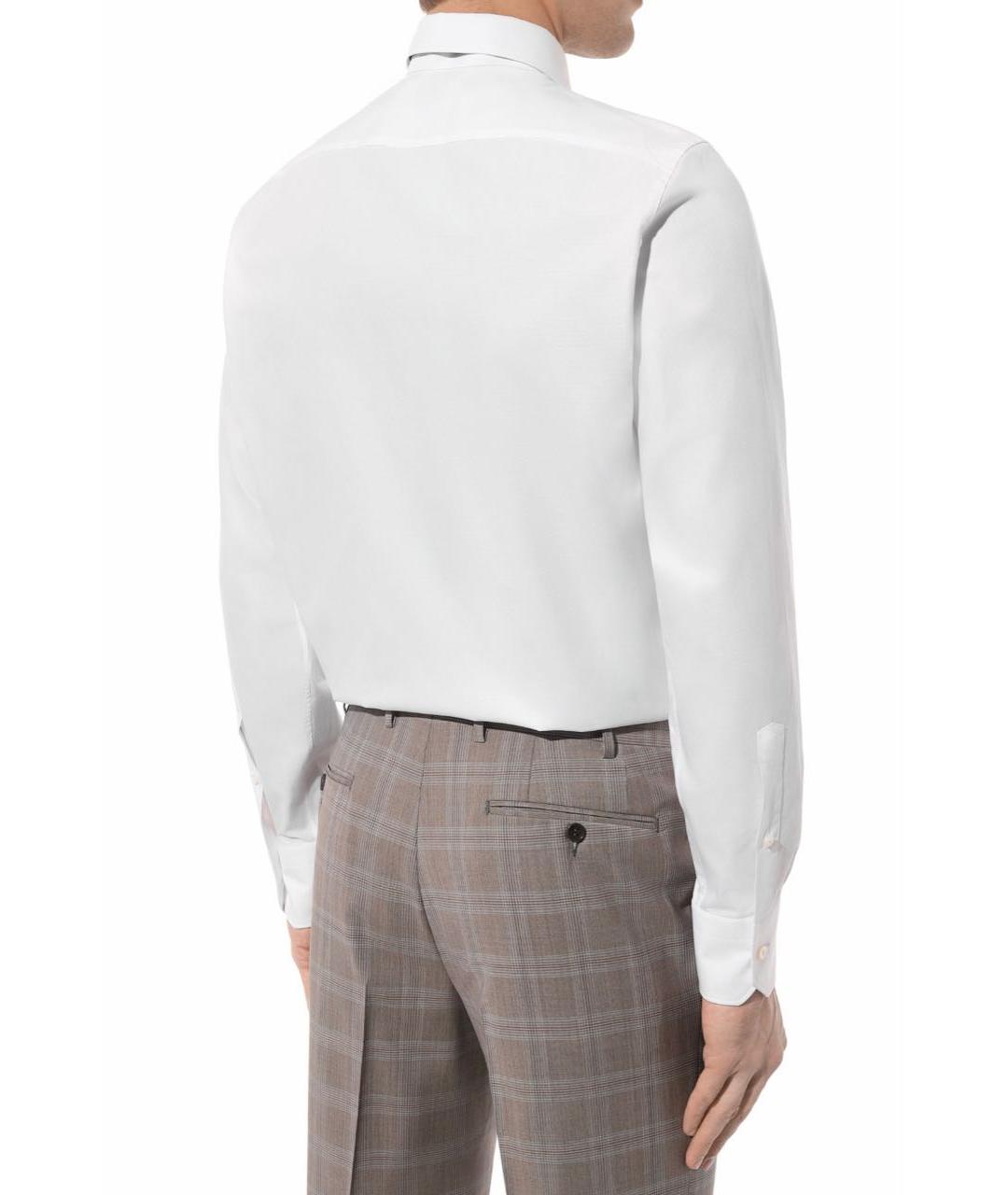 ZEGNA Белая хлопковая классическая рубашка, фото 2