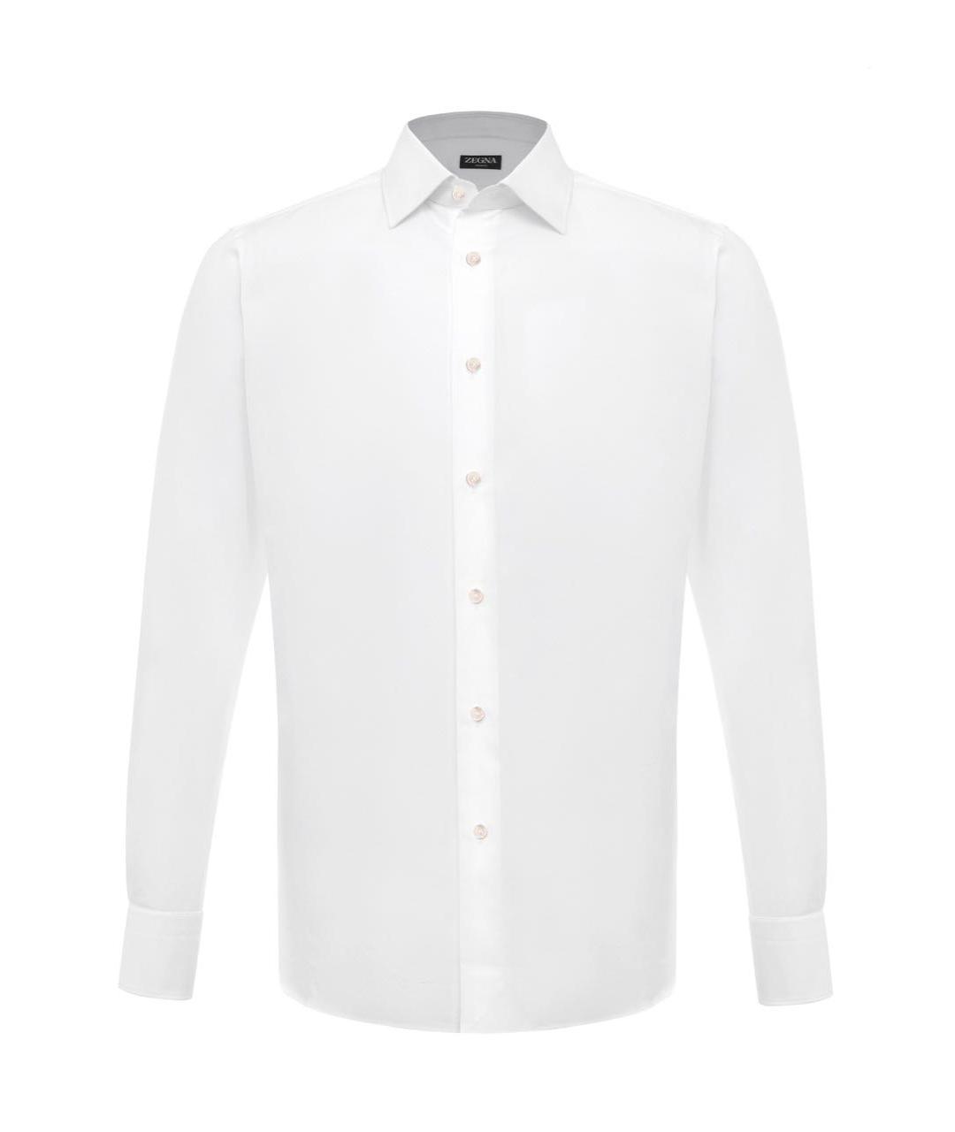ZEGNA Белая хлопковая классическая рубашка, фото 6