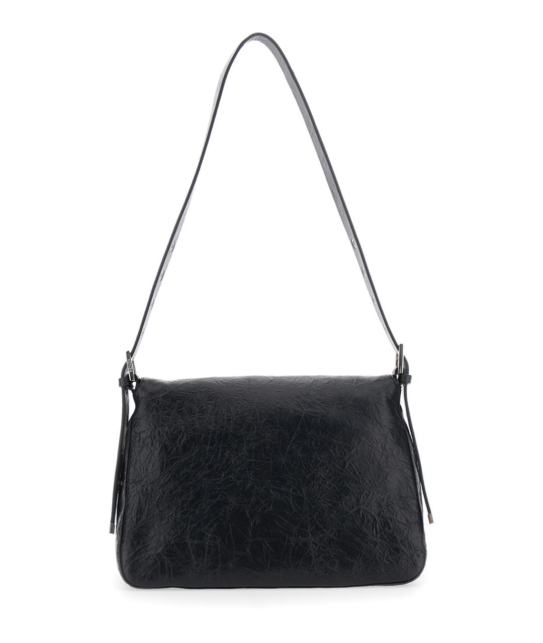 FENDI Черная кожаная сумка через плечо, фото 2