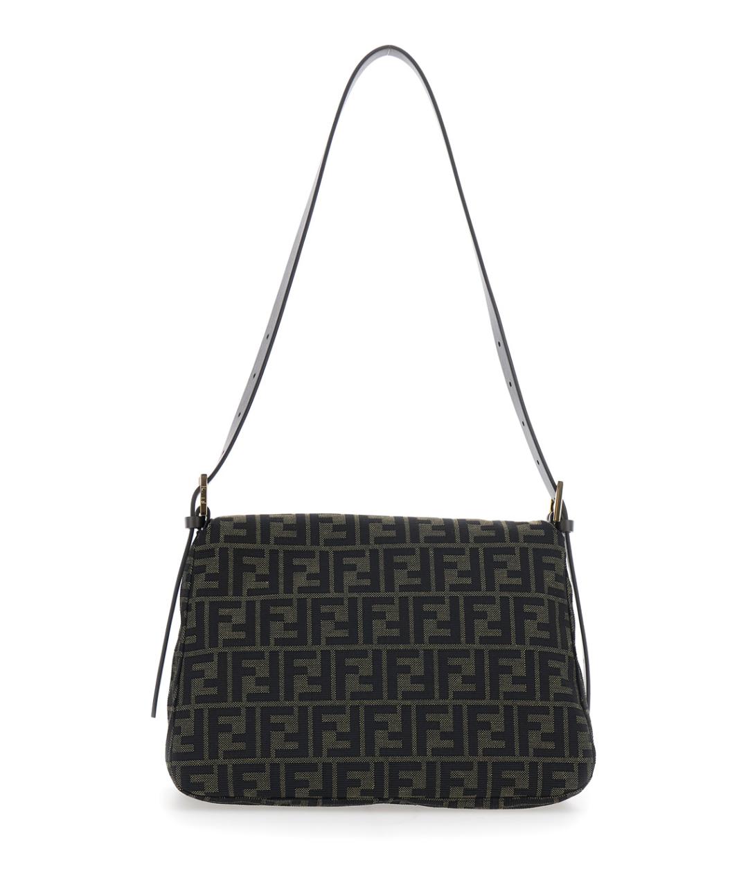 FENDI Коричневая сумка через плечо из канвы, фото 2