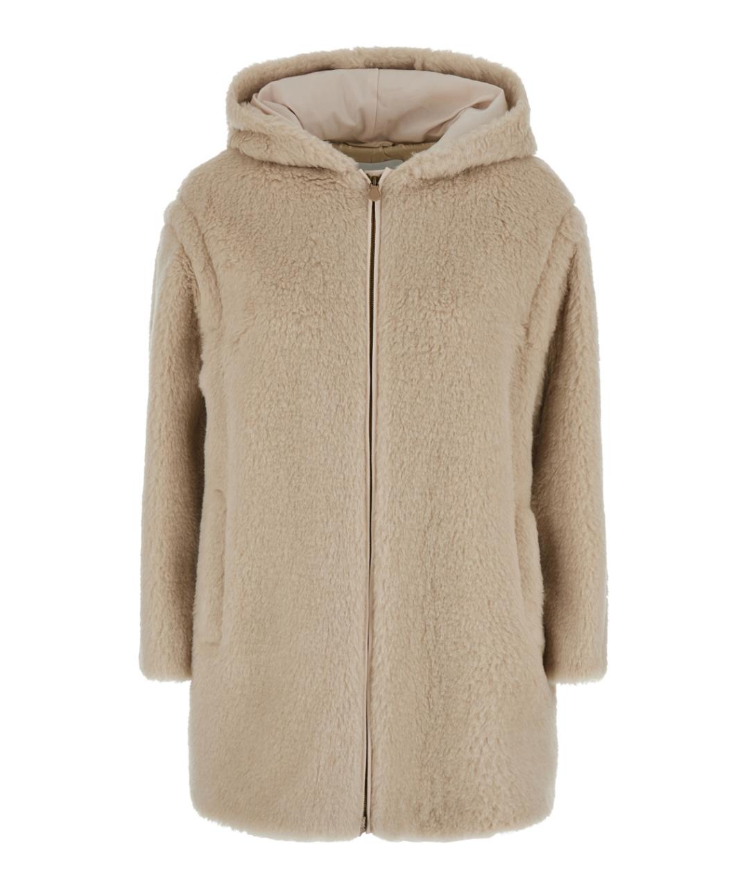 MAX MARA Белое шерстяное пальто, фото 1