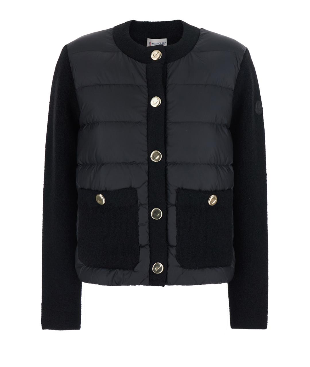 MONCLER Черная полиамидовая куртка, фото 1