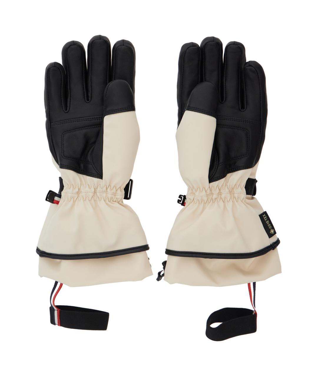 MONCLER GRENOBLE Белые перчатки, фото 2