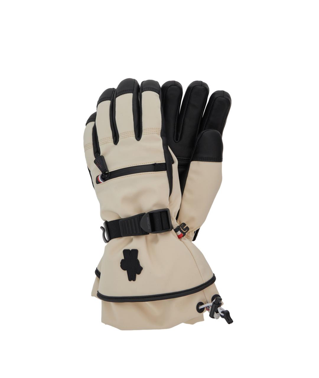 MONCLER GRENOBLE Белые перчатки, фото 3