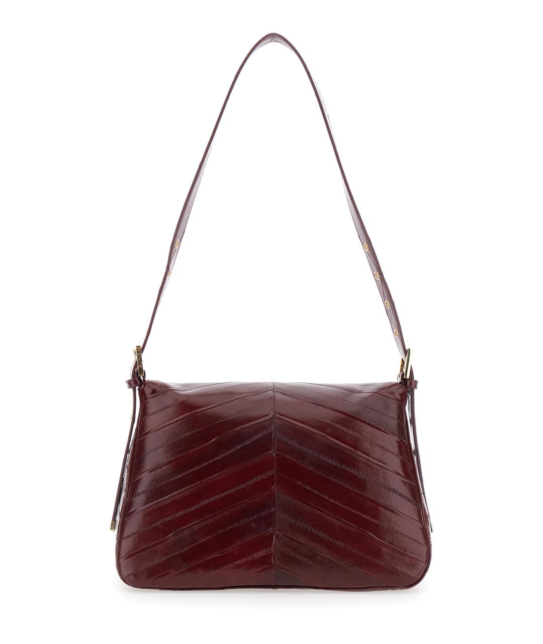 FENDI Коричневая сумка через плечо из экзотической кожи, фото 2