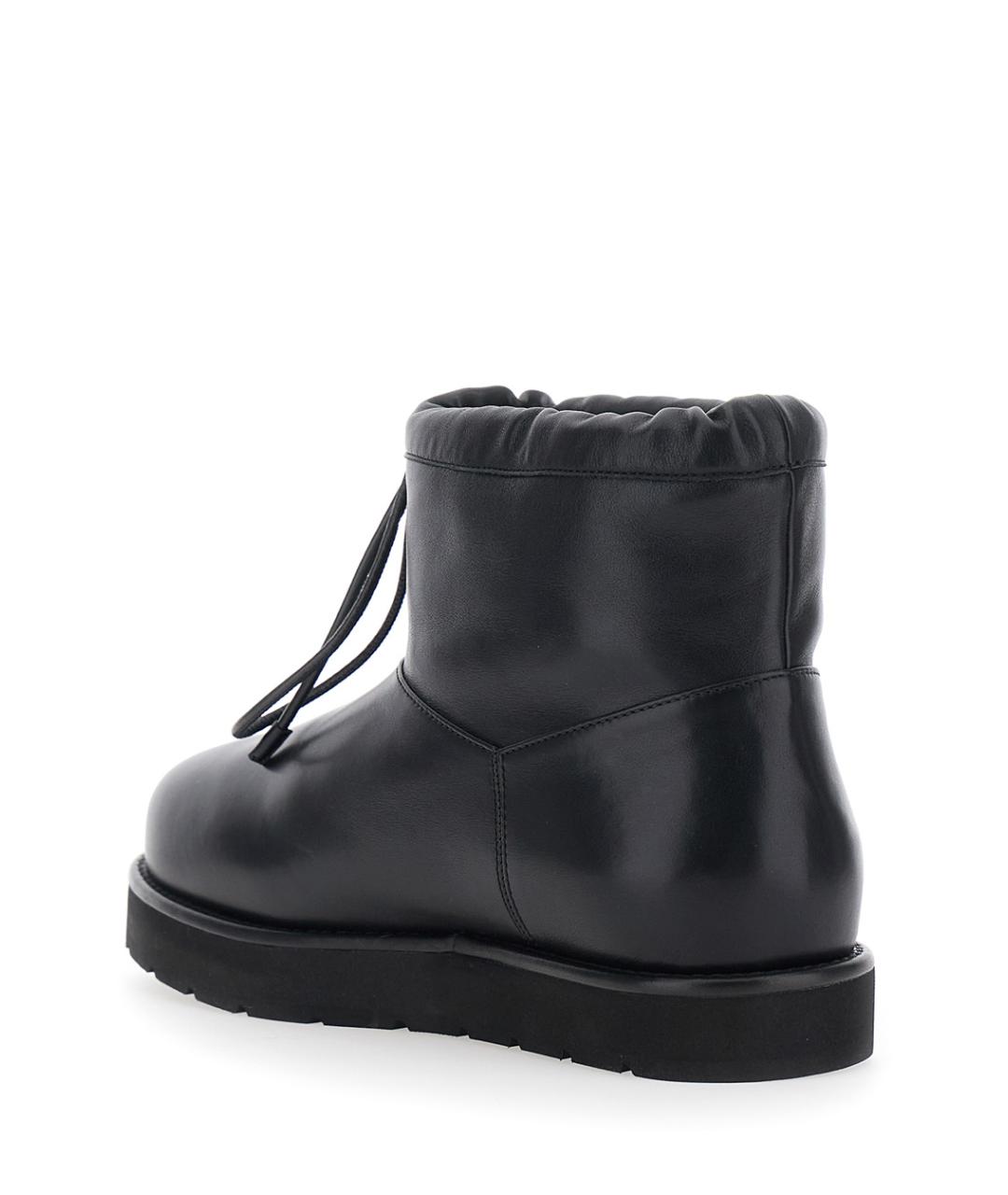 PHOEBE PHILO Черные кожаные полусапоги, фото 3