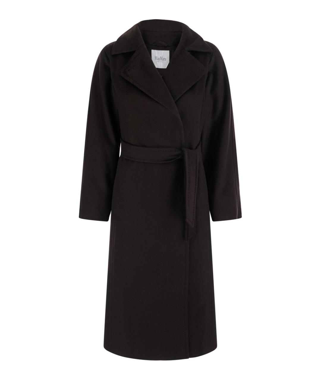 MAX MARA Коричневое шерстяное пальто, фото 1
