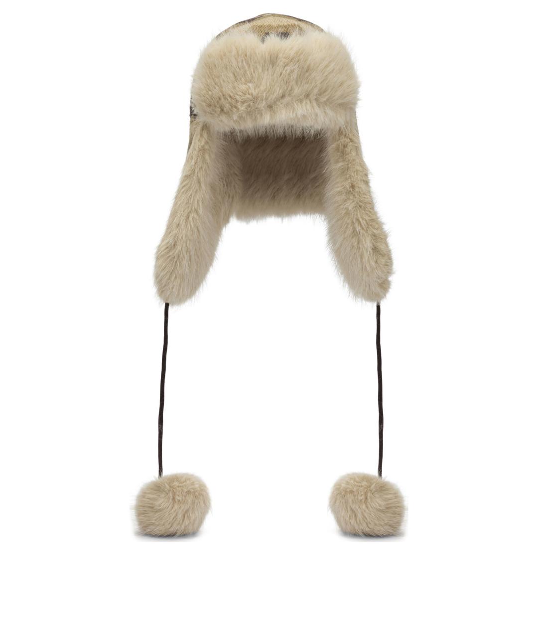 UGG Коричневая шерстяная шапка, фото 1