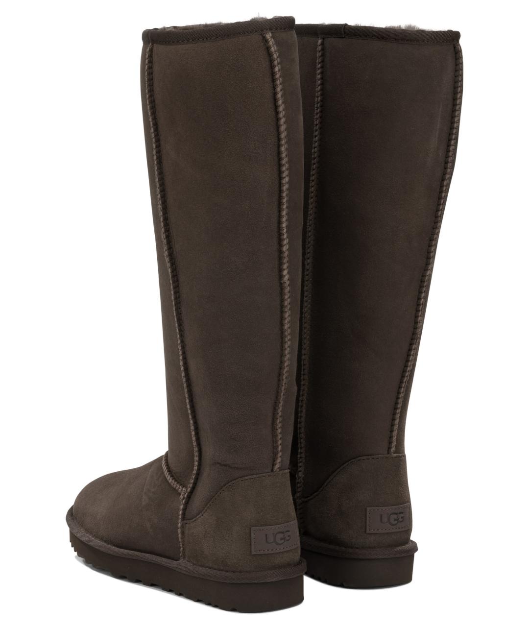 UGG Коричневые кожаные сапоги, фото 4