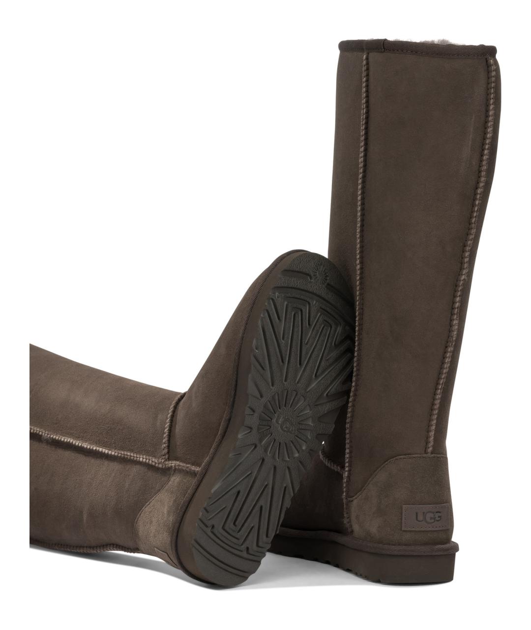 UGG Коричневые кожаные сапоги, фото 5