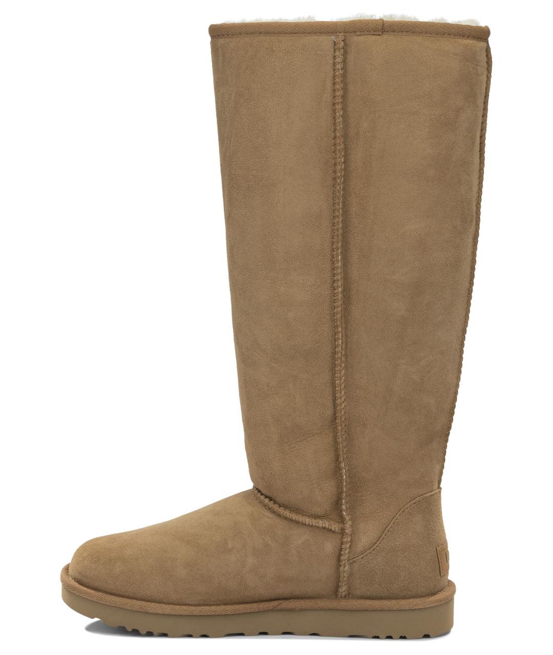 UGG Коричневые кожаные сапоги, фото 3