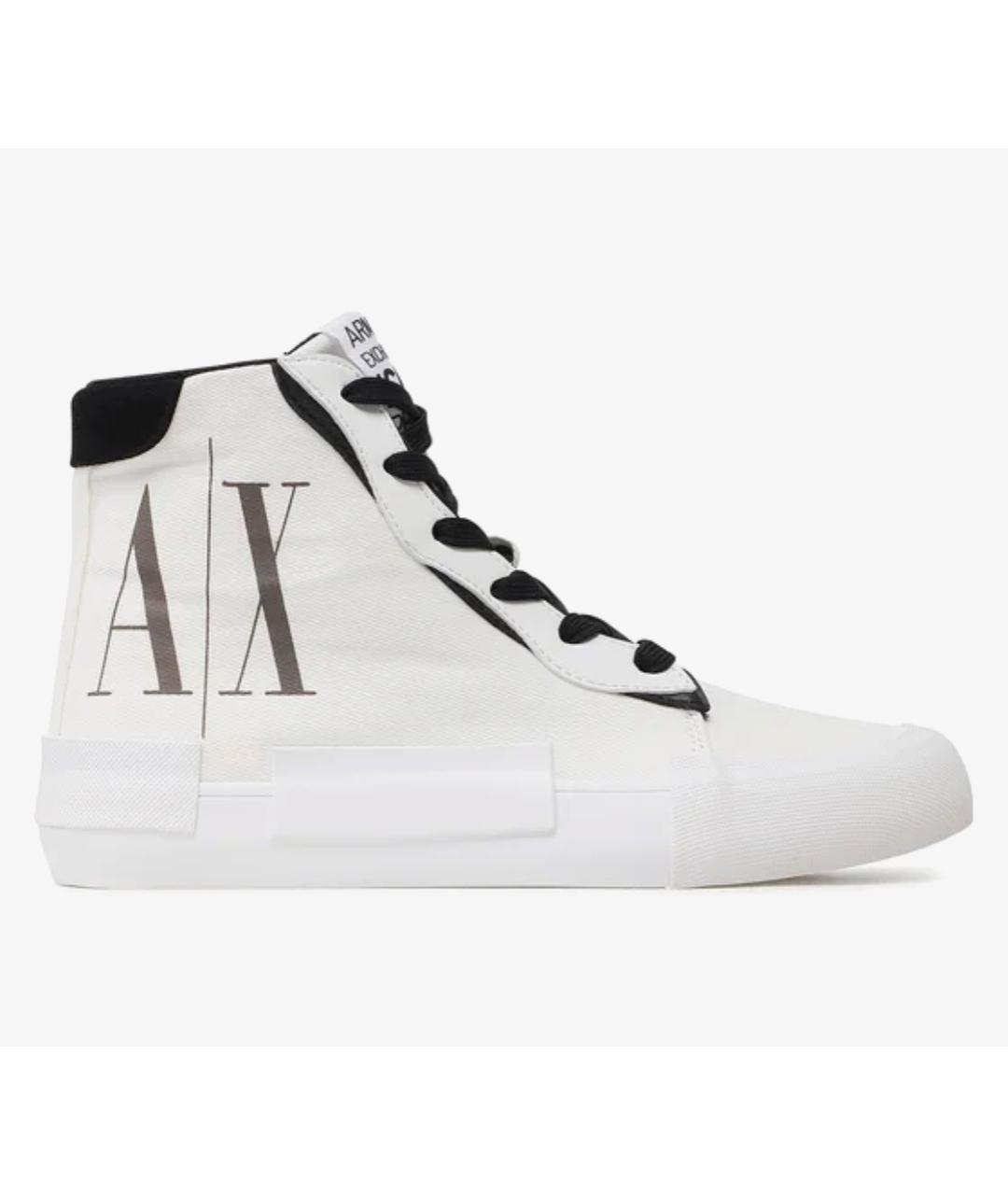 ARMANI EXCHANGE Белые текстильные кеды, фото 11