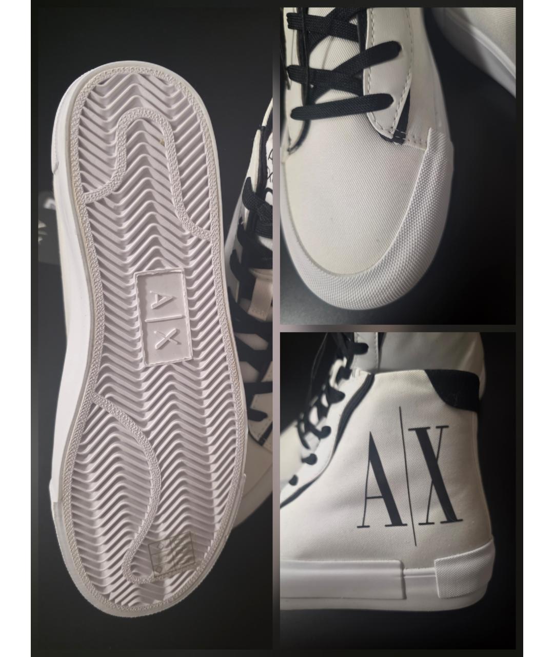 ARMANI EXCHANGE Белые текстильные кеды, фото 6