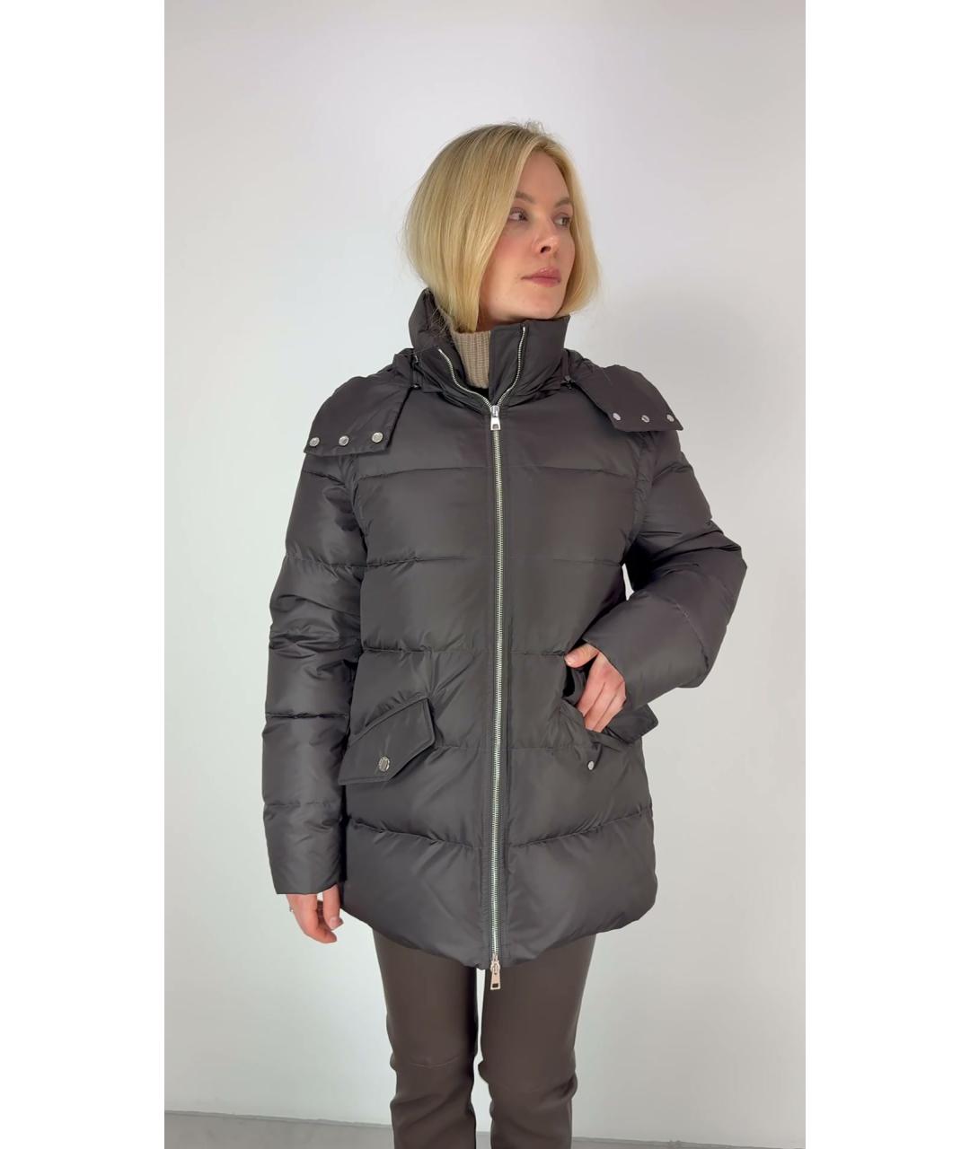 KITON Коричневый пуховик, фото 3