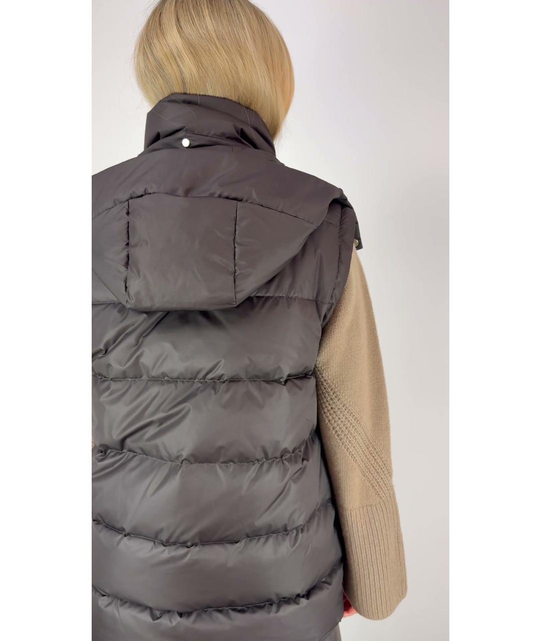 KITON Коричневый пуховик, фото 8