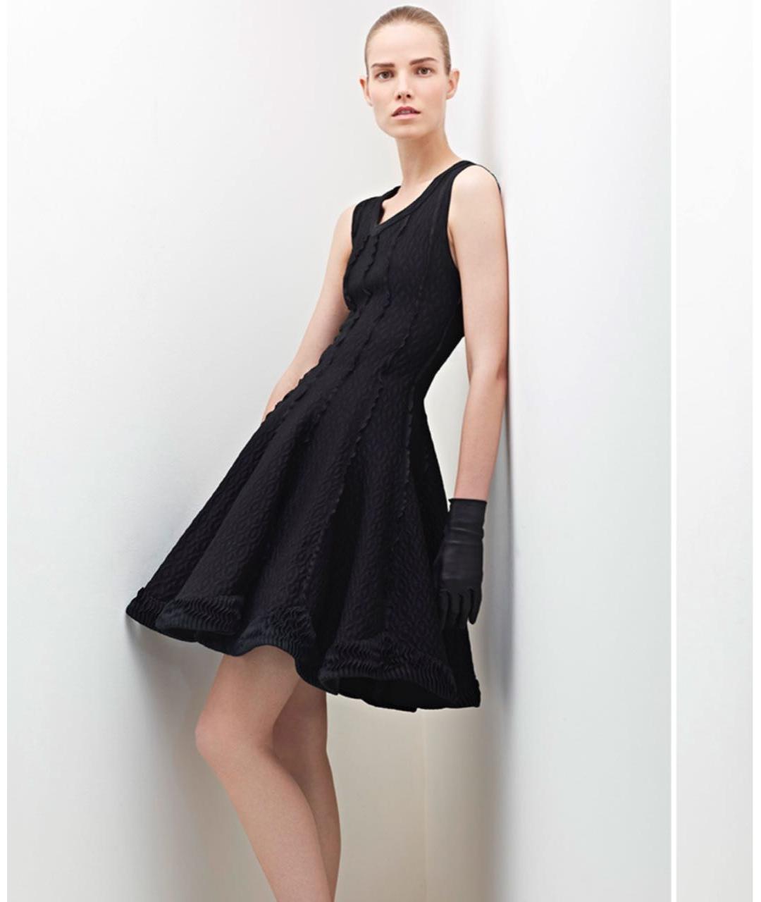 ALAIA Зеленое шерстяное коктейльное платье, фото 4