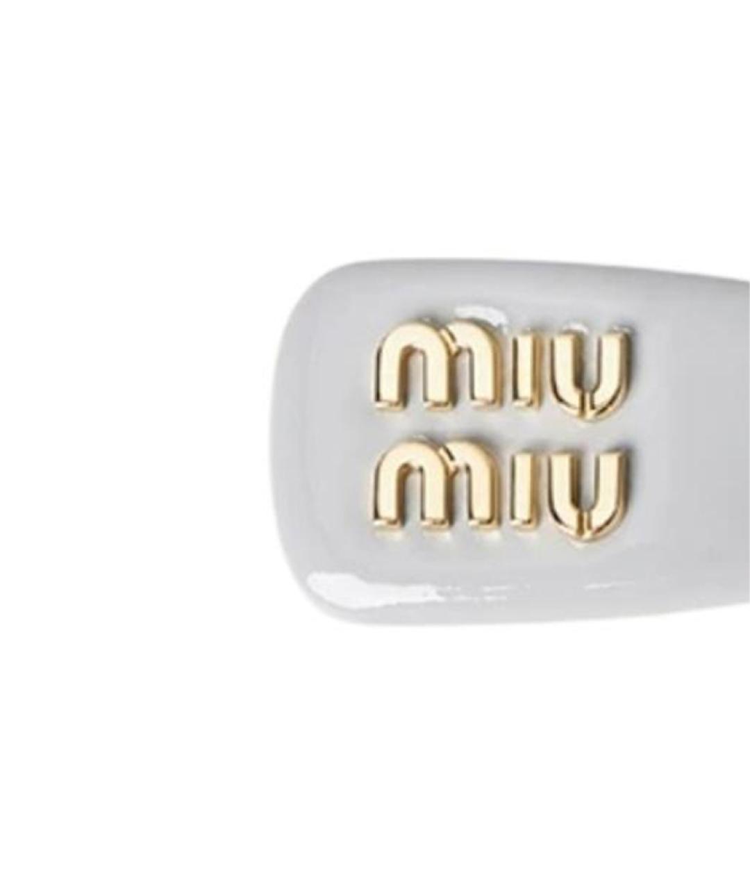 MIU MIU Серая заколка, фото 4