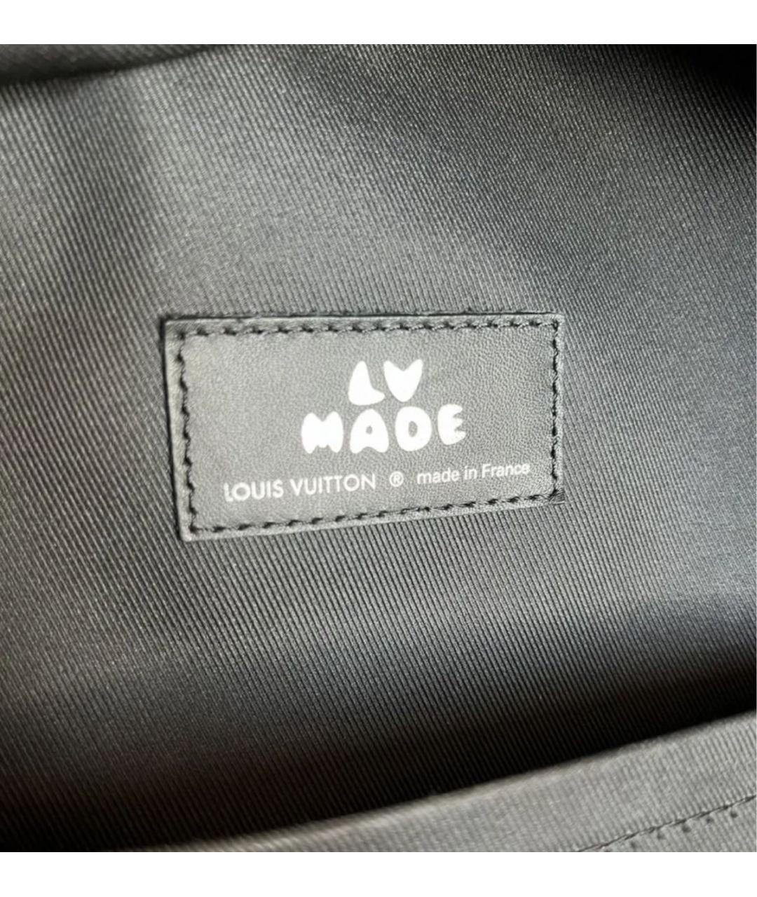 LOUIS VUITTON Черный кожаный рюкзак, фото 4