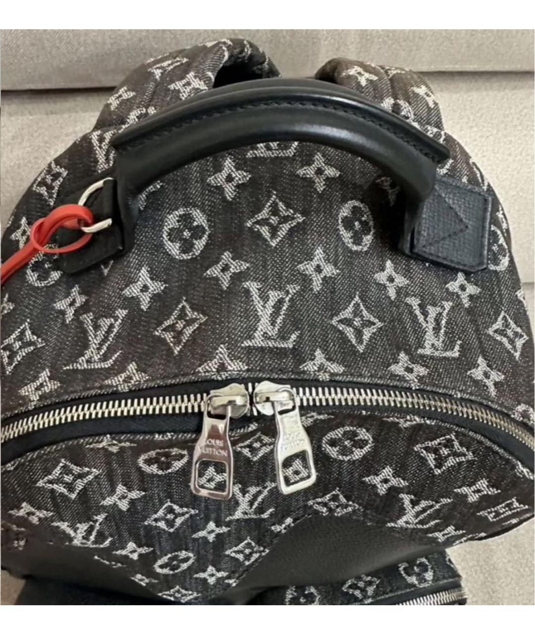 LOUIS VUITTON Черный кожаный рюкзак, фото 8
