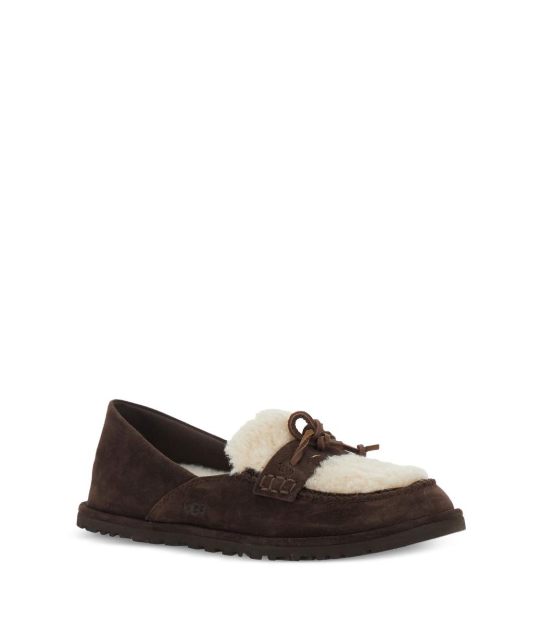 UGG Коричневые замшевые лоферы, фото 4