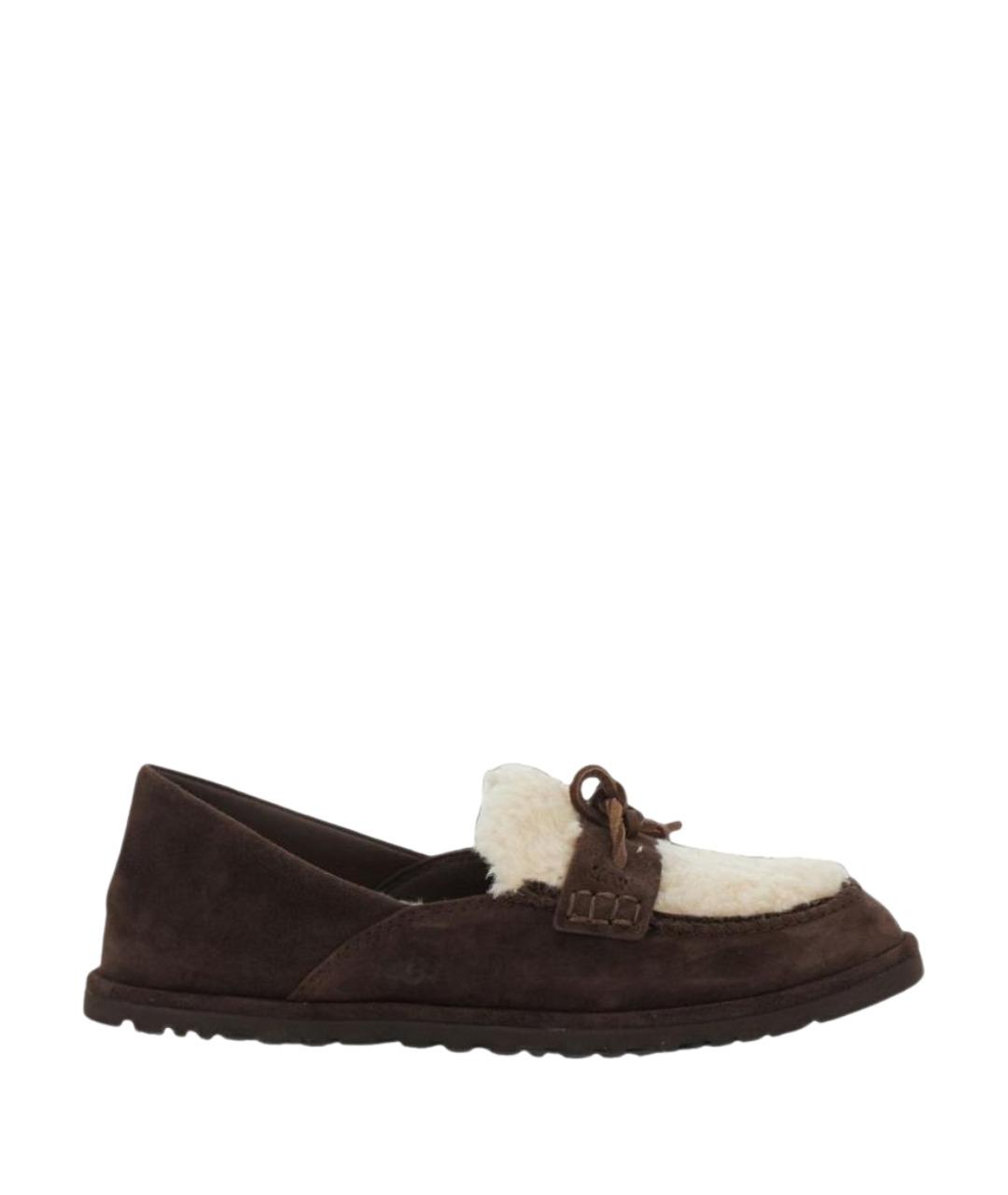 UGG Коричневые замшевые лоферы, фото 1