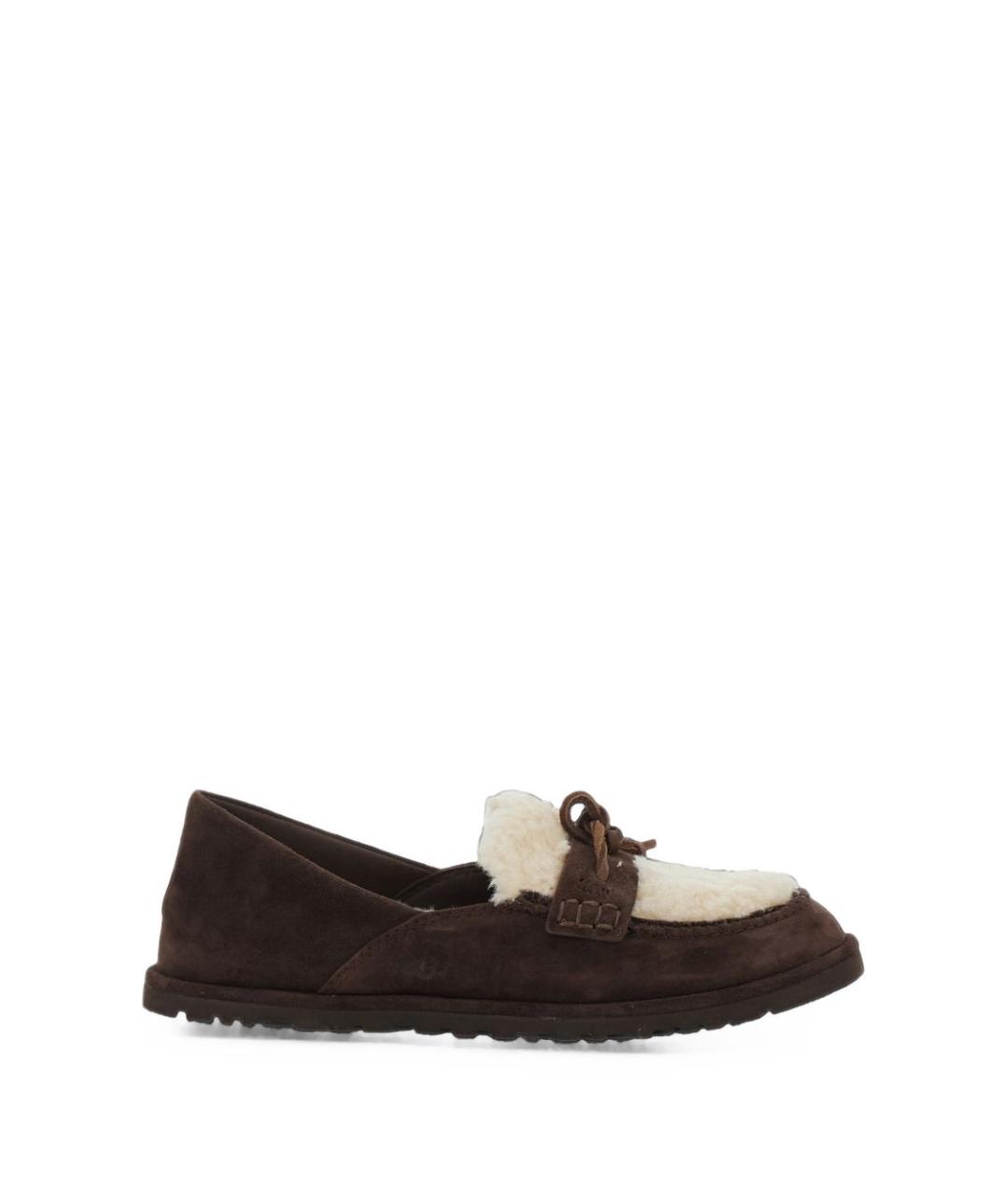 UGG Коричневые замшевые лоферы, фото 5