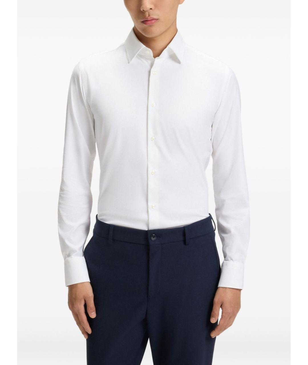 HUGO BOSS Белая классическая рубашка, фото 4