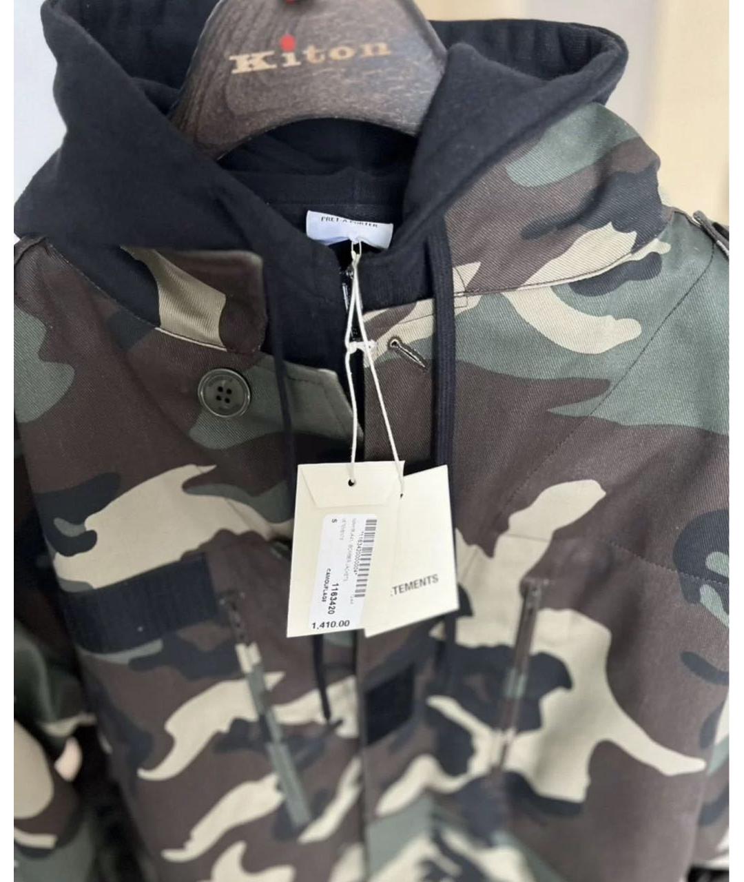 VETEMENTS Хаки куртка, фото 3