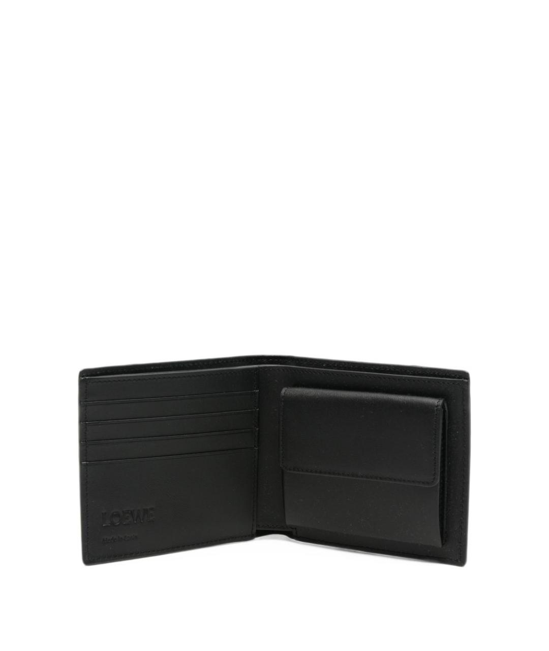 LOEWE Черный кожаный кошелек, фото 3