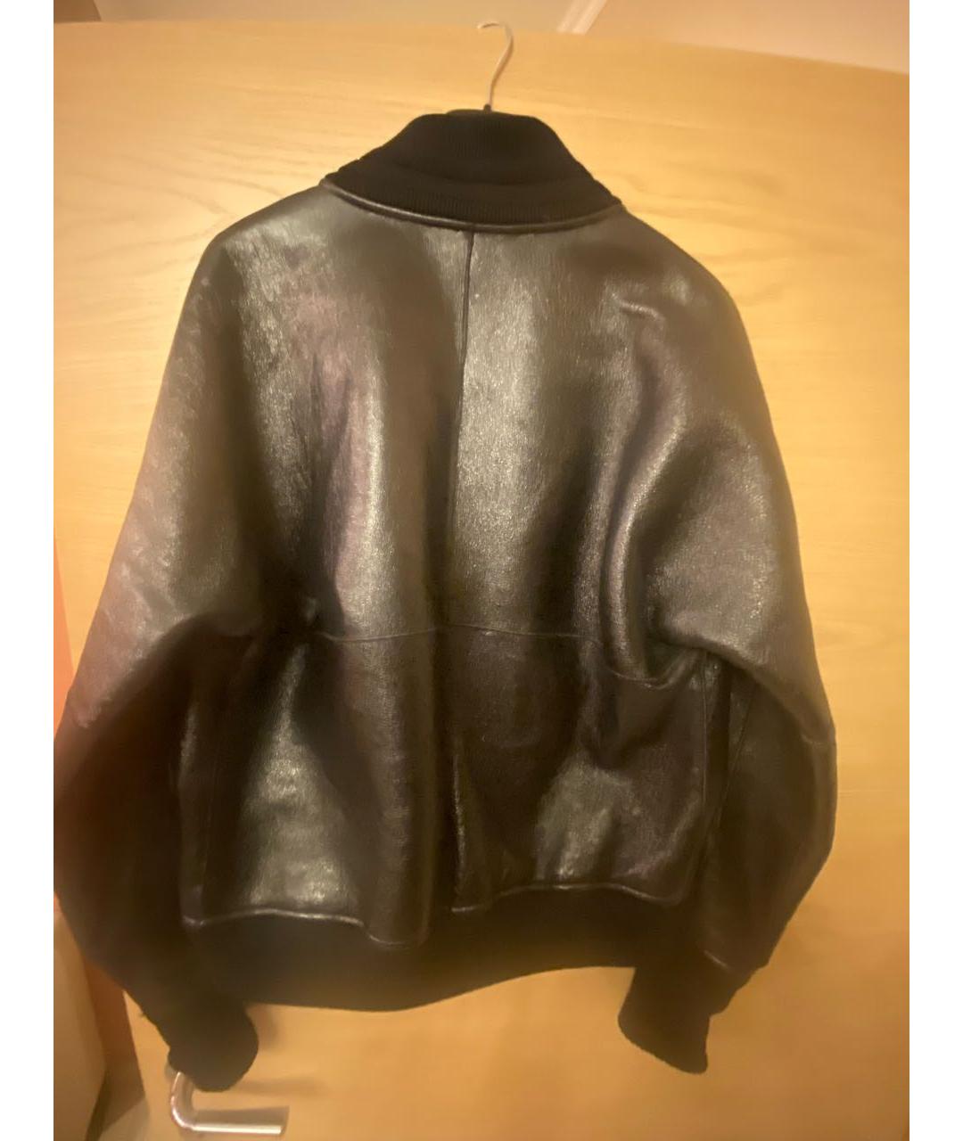 SAINT LAURENT Черная кожаная куртка, фото 2