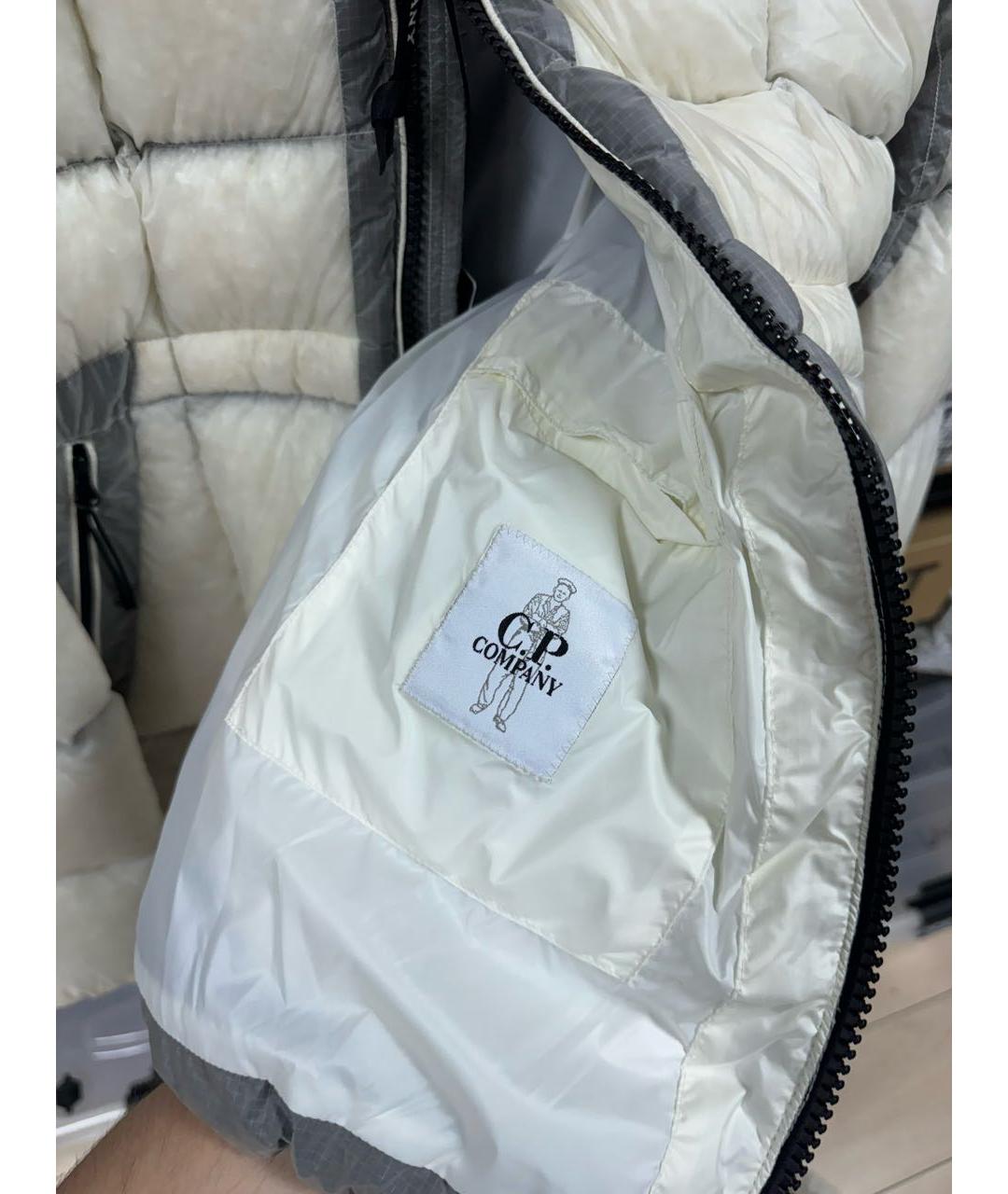 CP COMPANY Белый нейлоновый пуховик, фото 7