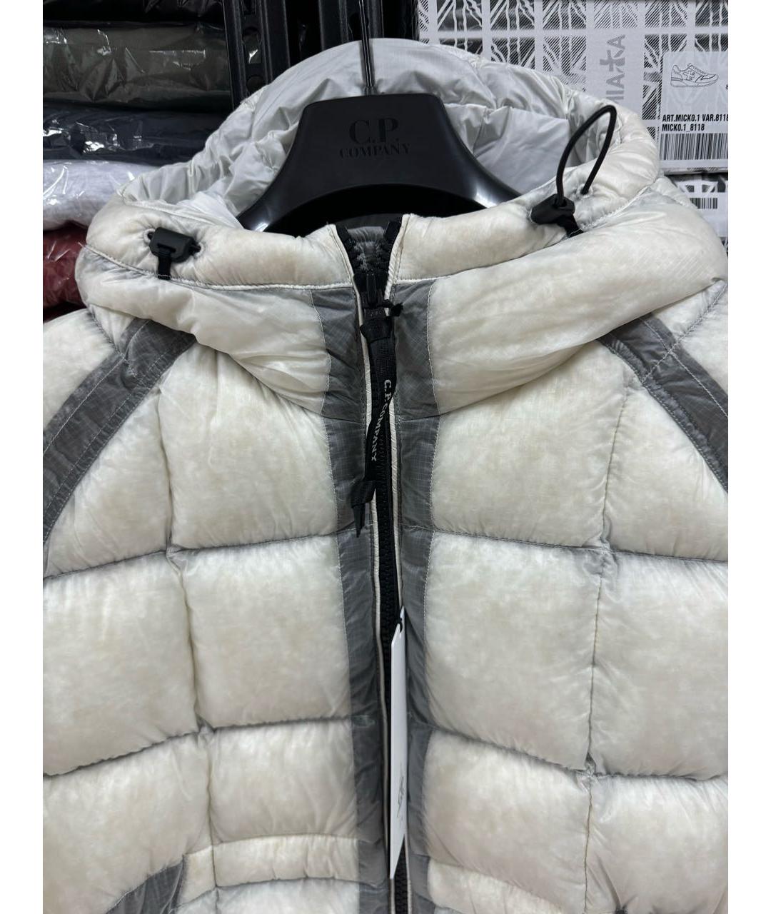 CP COMPANY Белый нейлоновый пуховик, фото 4
