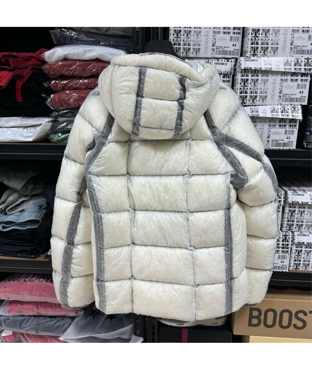 CP COMPANY Белый нейлоновый пуховик, фото 2