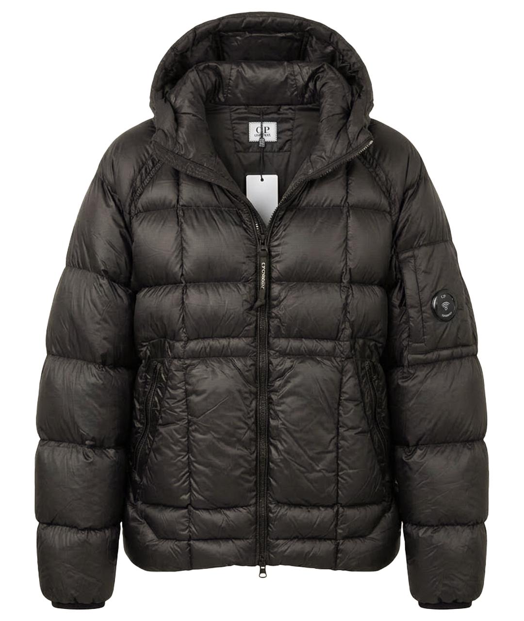 CP COMPANY Черный нейлоновый пуховик, фото 1