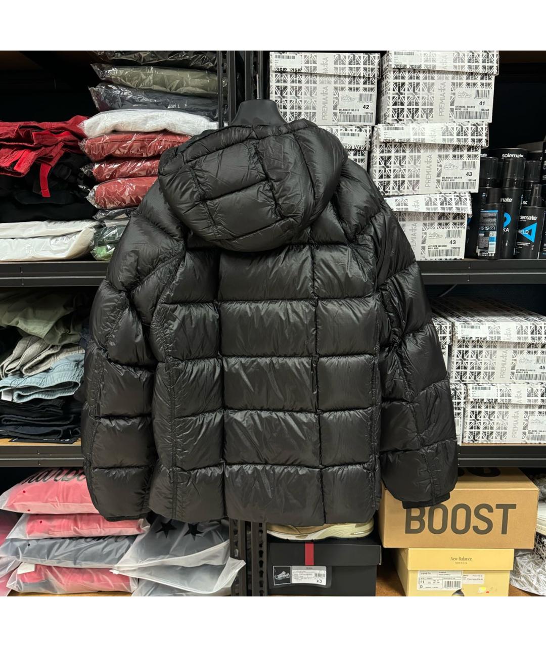 CP COMPANY Черный нейлоновый пуховик, фото 2