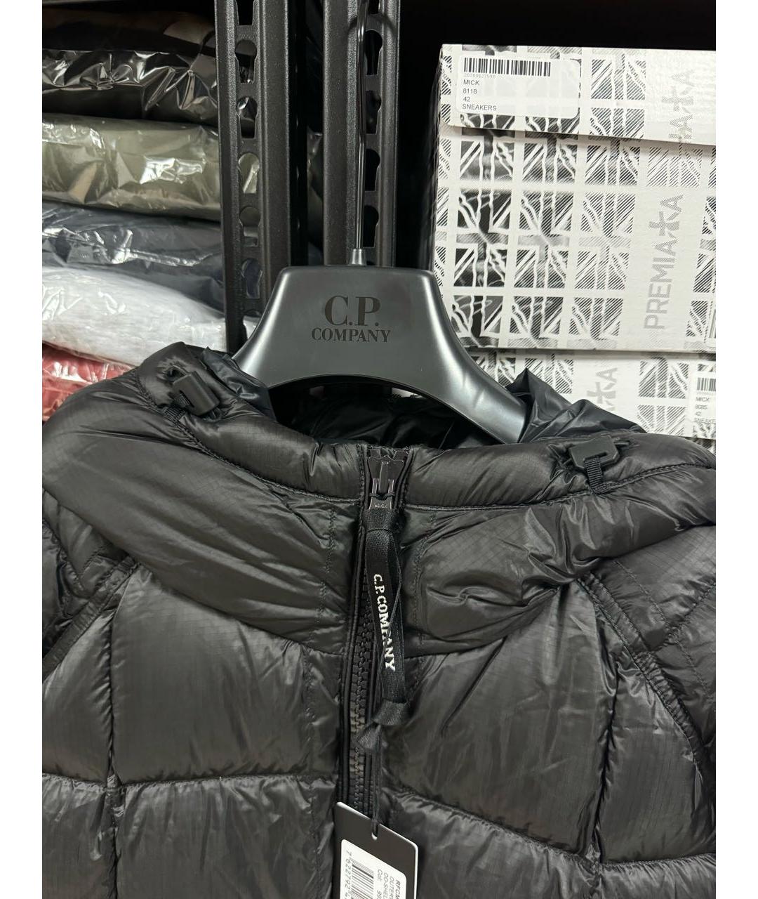 CP COMPANY Черный нейлоновый пуховик, фото 5