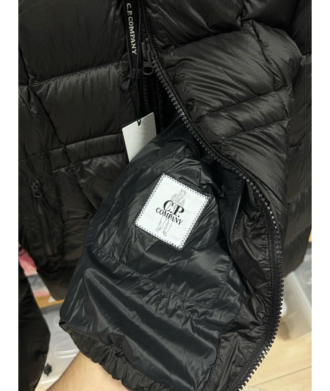 CP COMPANY Черный нейлоновый пуховик, фото 8