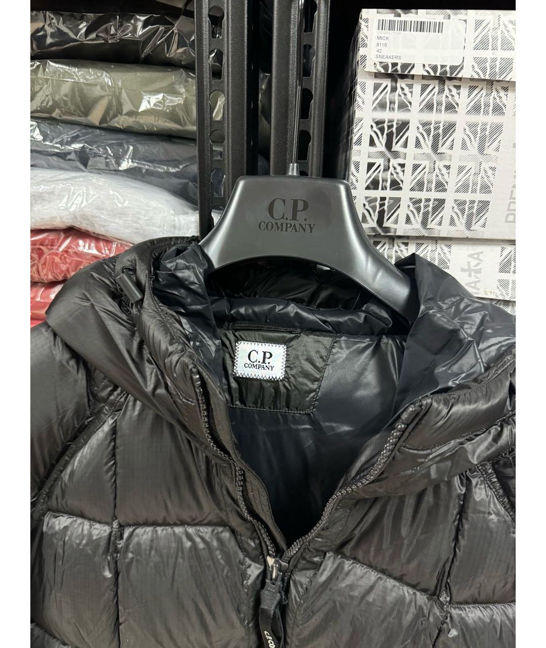 CP COMPANY Черный нейлоновый пуховик, фото 6