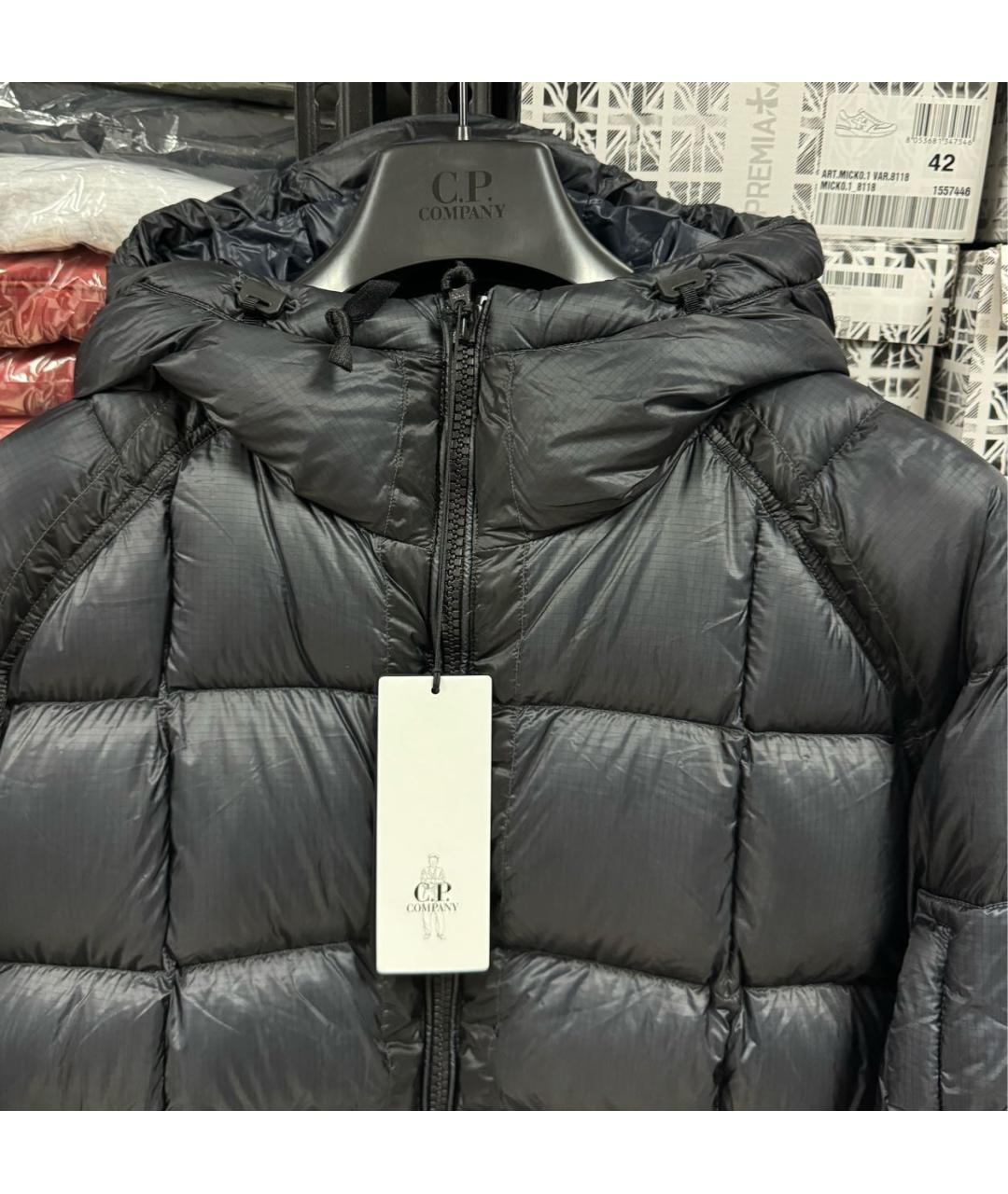CP COMPANY Темно-синий нейлоновый пуховик, фото 6
