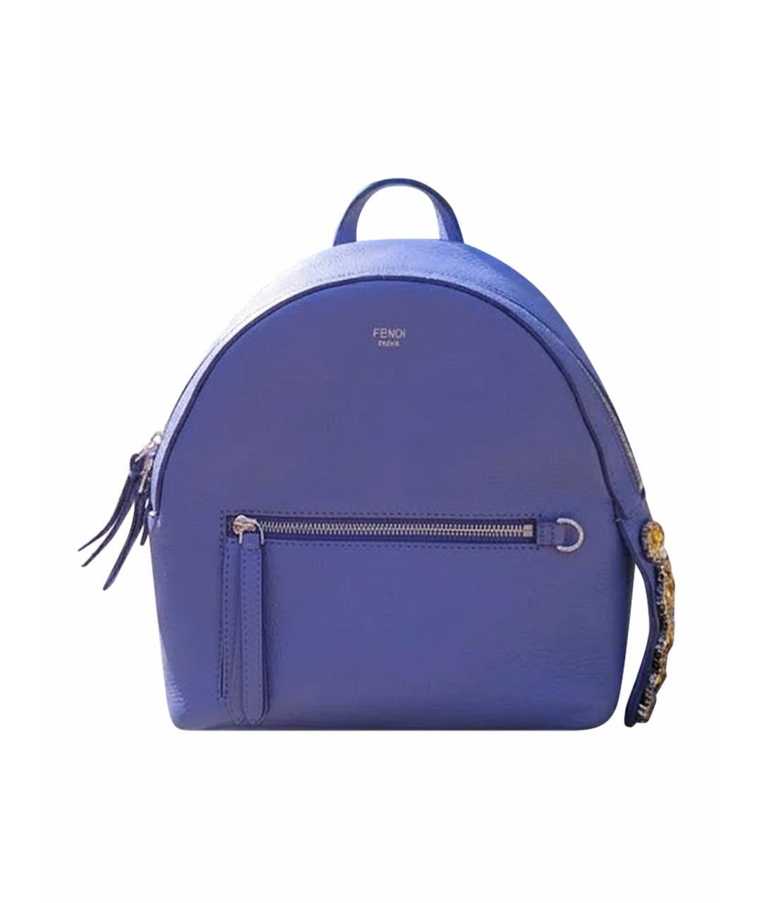 FENDI Фиолетовый кожаный рюкзак, фото 1