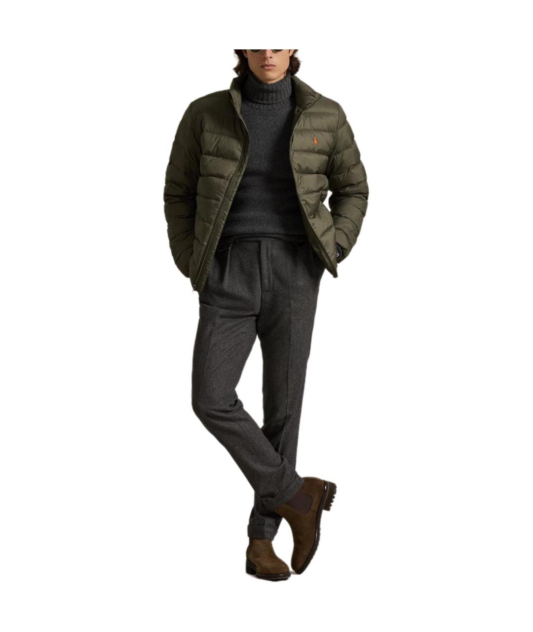 POLO RALPH LAUREN Зеленый пуховик, фото 2