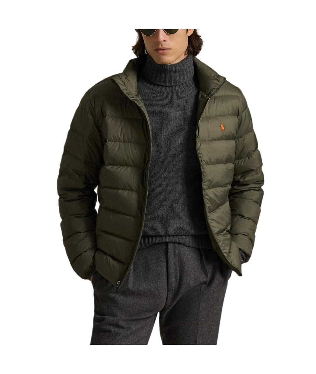 POLO RALPH LAUREN Зеленый пуховик, фото 3